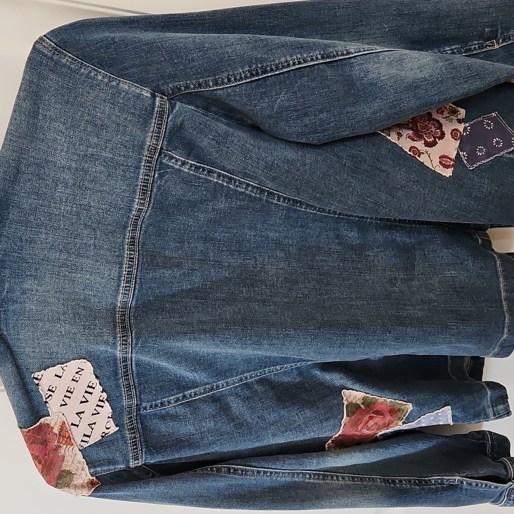 Patchwork Denim Jacket - image 4